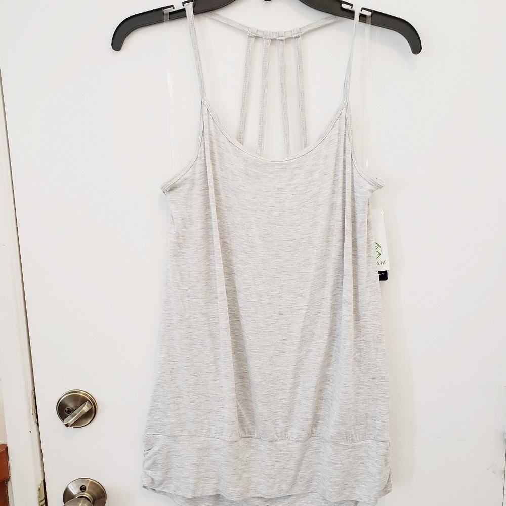 Women's L Gaima Heather Grey Balanc Tunic Tank New